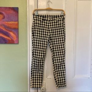 Cropped Plaid Pants